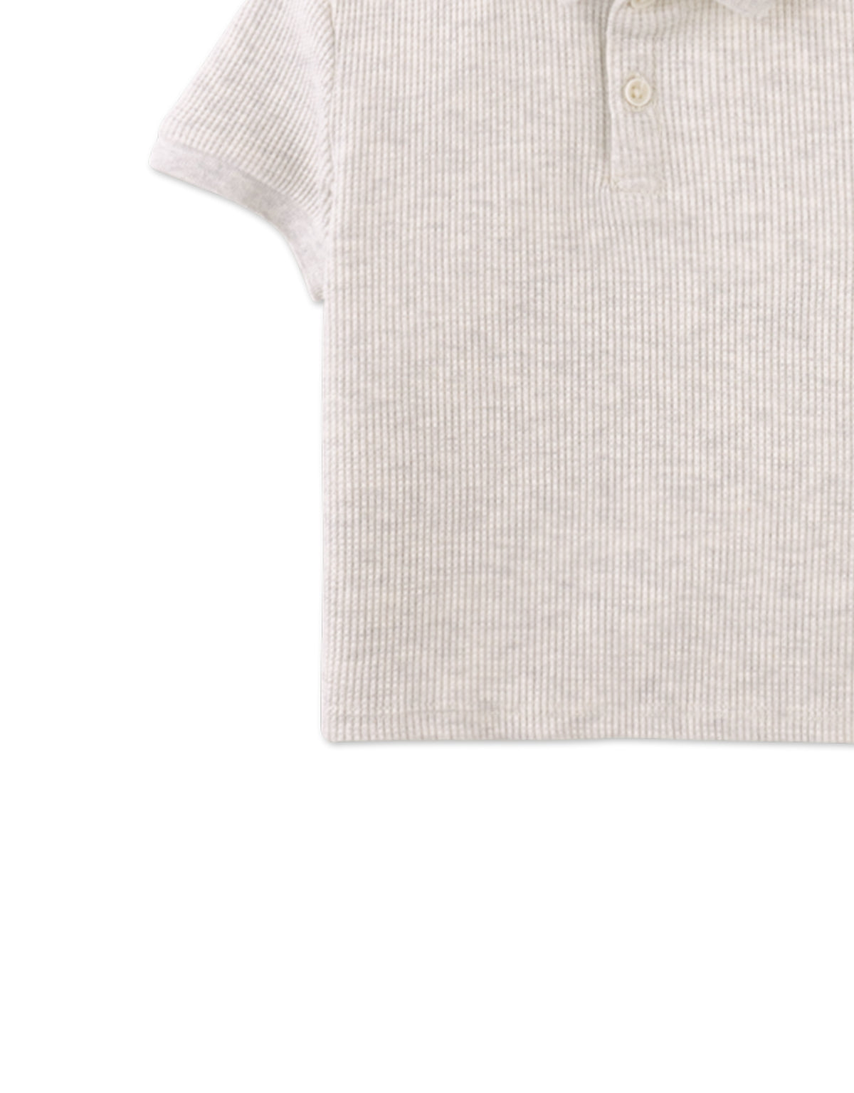 Baby Keith Waffle Knit Polo Shirt style detail