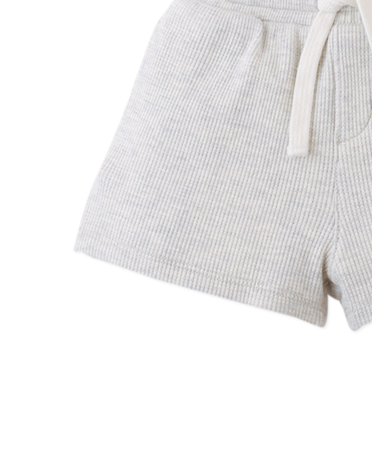 Baby Eobard Waffle Knit Drawstring Shorts style detail