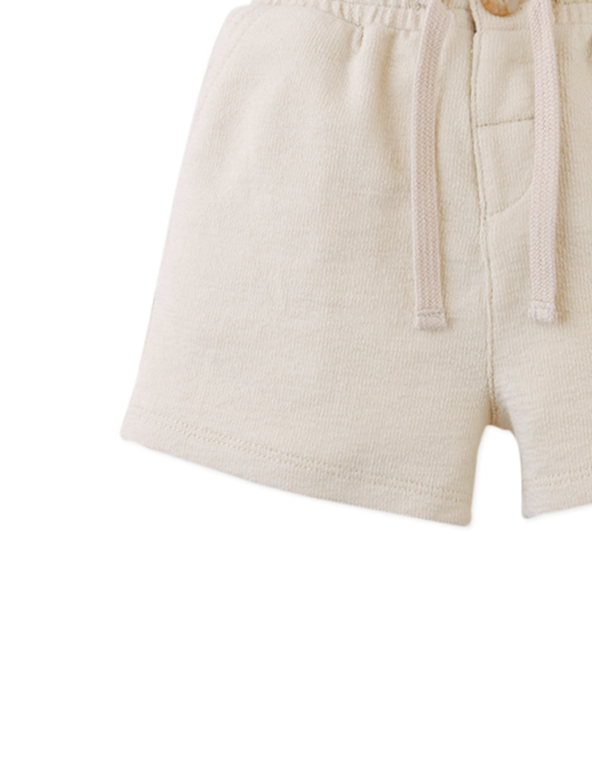 Baby Pietro Cable Knit Drawstring Shorts style detail