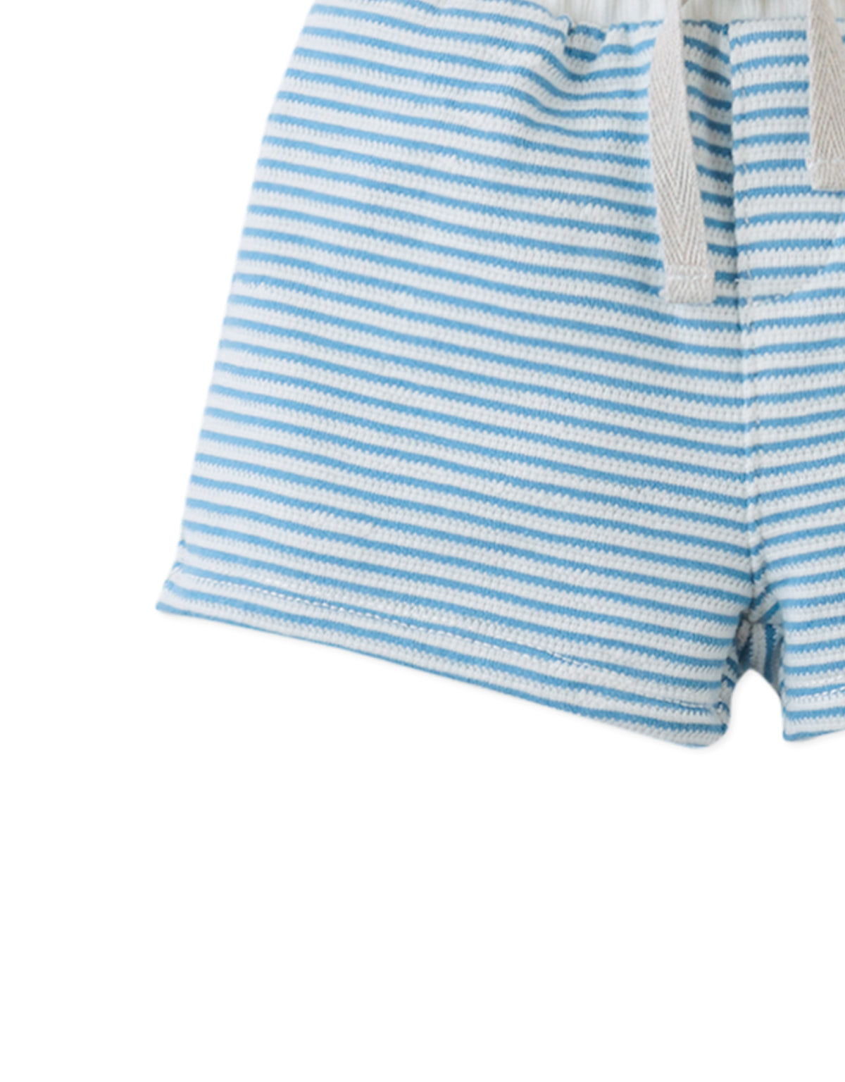 Baby Dreyfus Striped Textured Terry Drawstring Shorts style detail