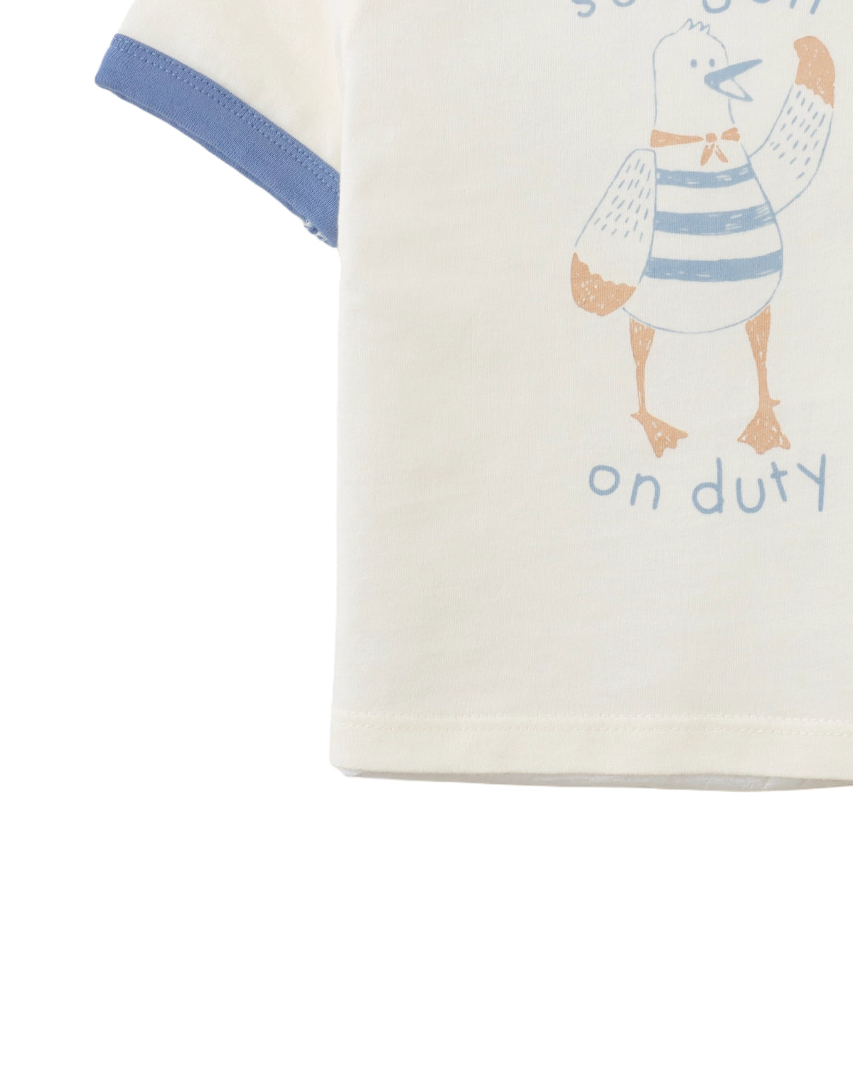 Baby Mathias Ringer Tee with Seagull Graphic style detail