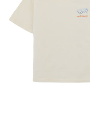 Baby Paco Tee with Embroidered Paper Boat Detail style detail