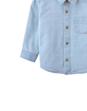 Baby Julius Washed Denim Shirt with Contrast Thread style detail