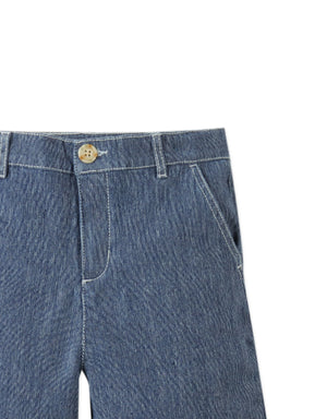 Gelgar Textured Denim Dress Shorts outfit styling