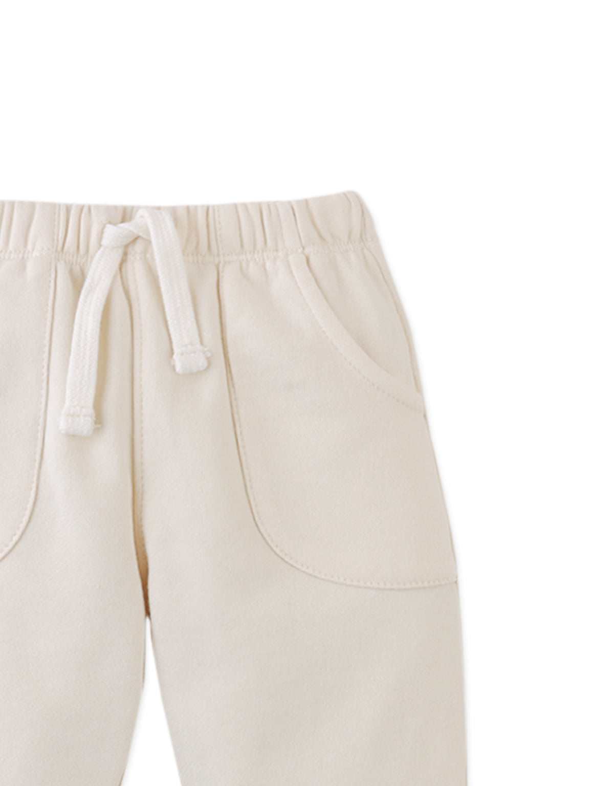 Baby Timothee Terry Fleece Drawstring Joggers close-up detail