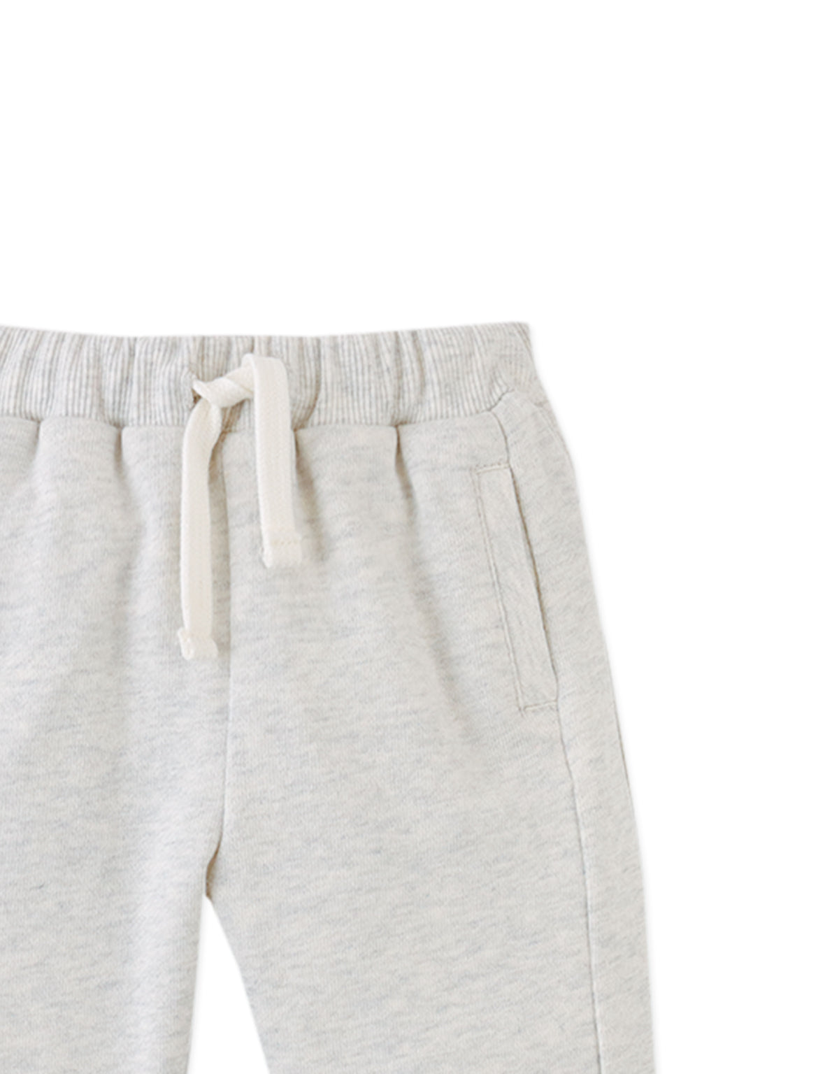 Baby Christian Panel Drawstring Joggers close-up detail