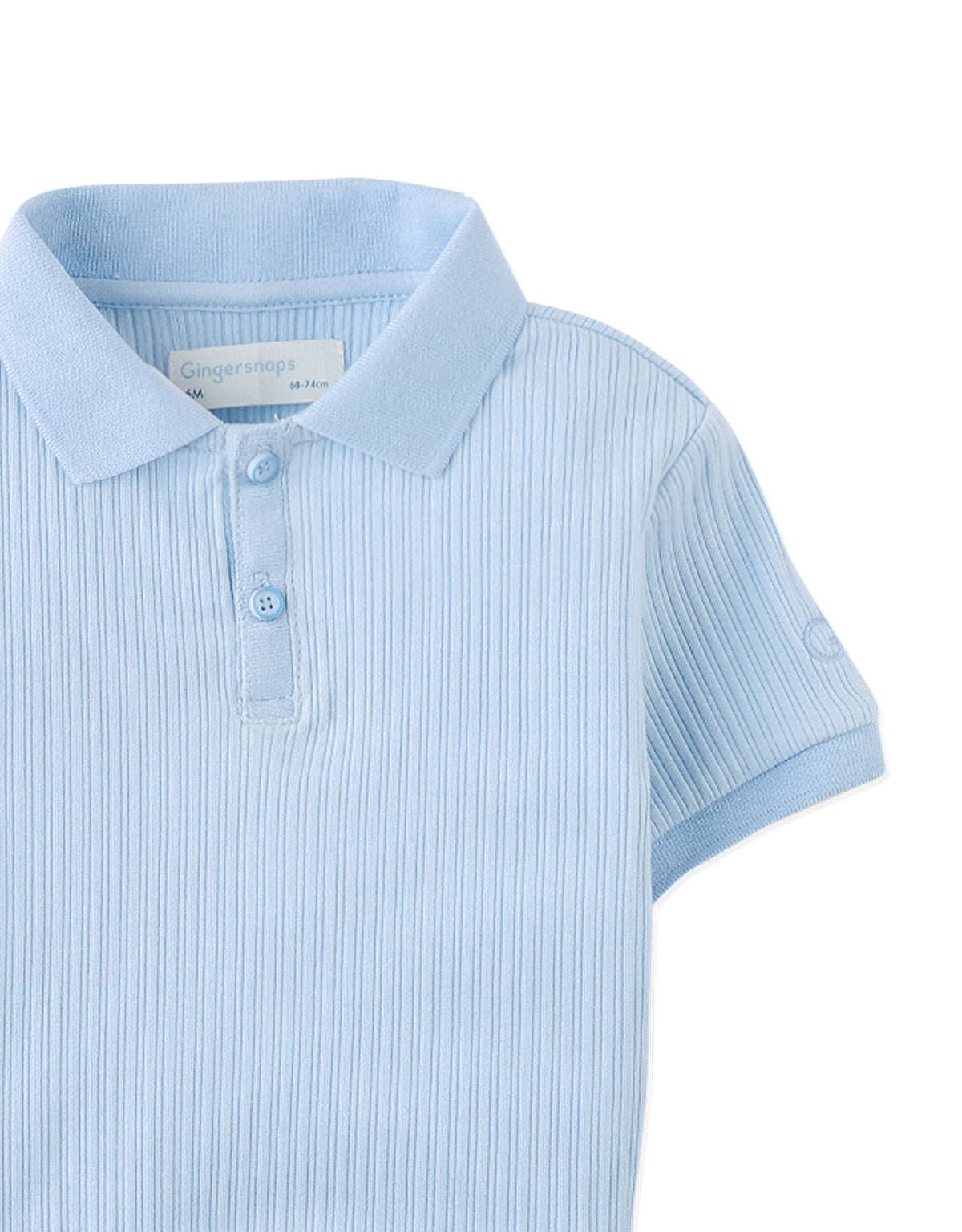 Baby Floch Polo Shirt with GG Logo Embroidery model view