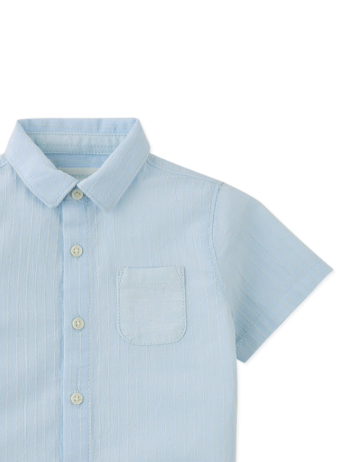 Baby Thomas Striped Dobby Shirt with Pocket close-up detail
