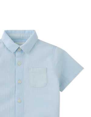 Baby Thomas Striped Dobby Shirt with Pocket close-up detail