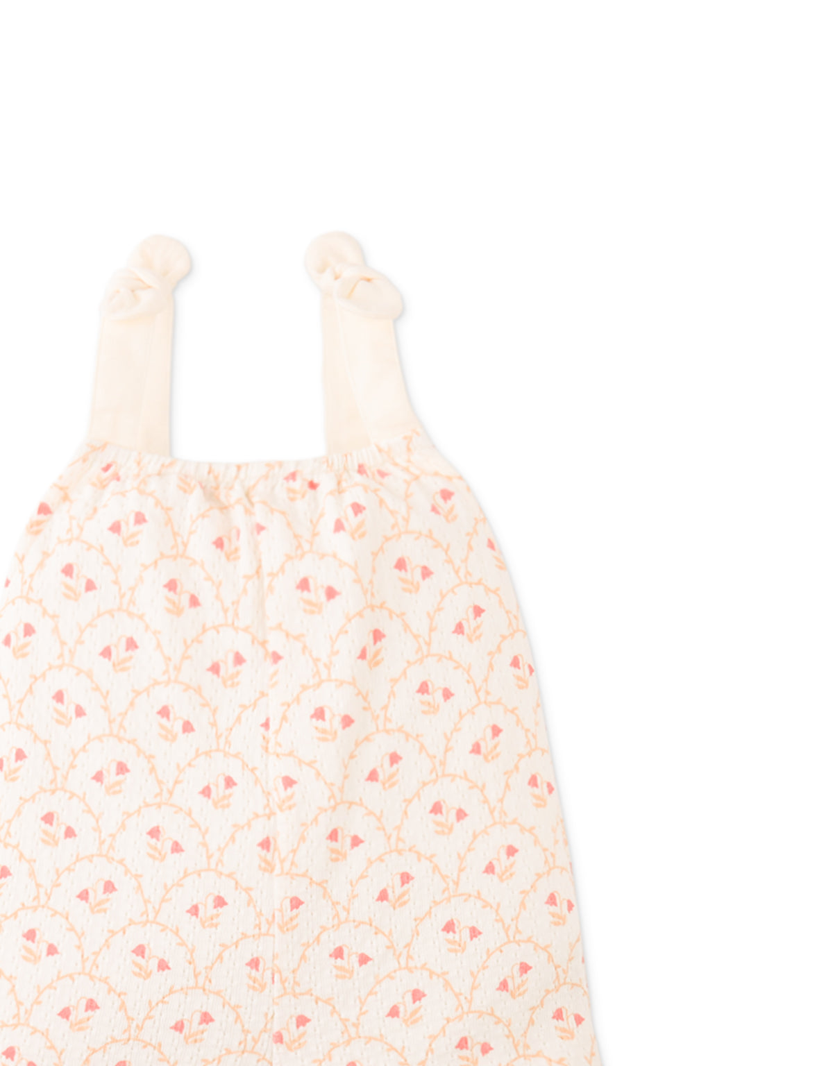 Baby Ramona Thick Jersey Playsuit with Bows close-up detail