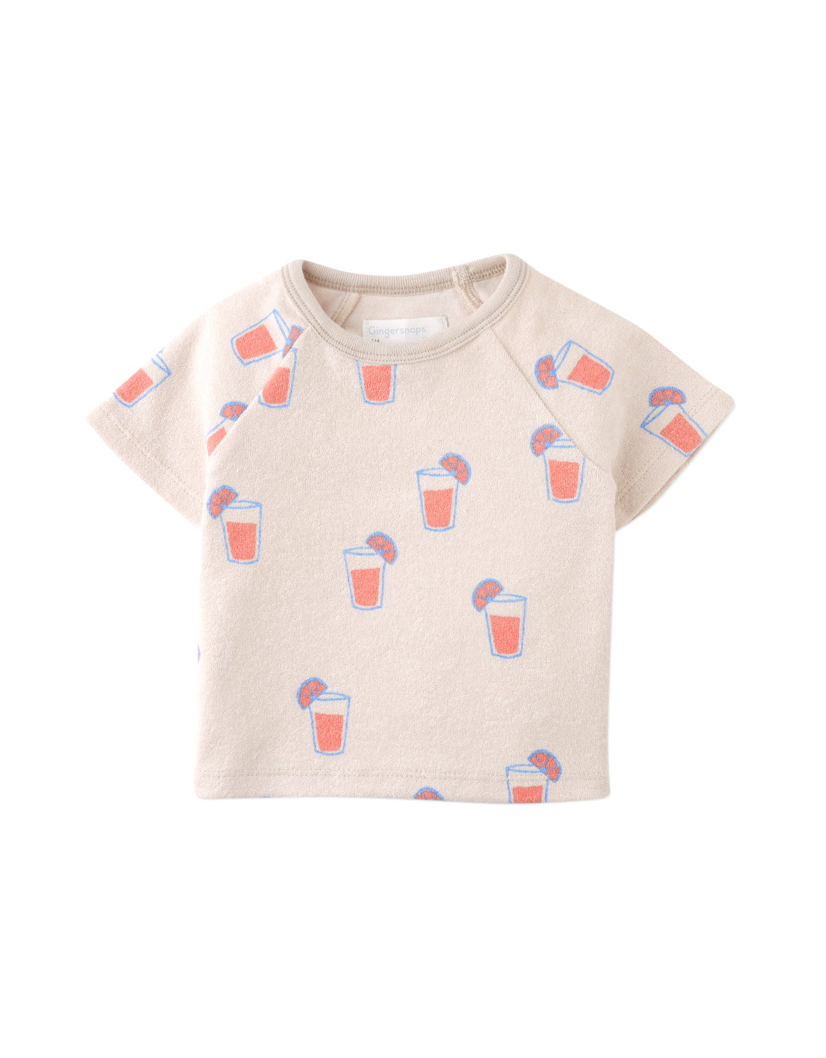 Baby Matthew All-Over Print Raglan Tee and Shorts Set style detail