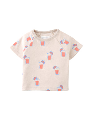 Baby Matthew All-Over Print Raglan Tee and Shorts Set style detail