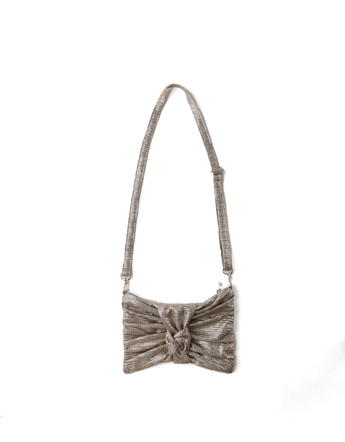 GIRLS LAME BOW SLING BAG