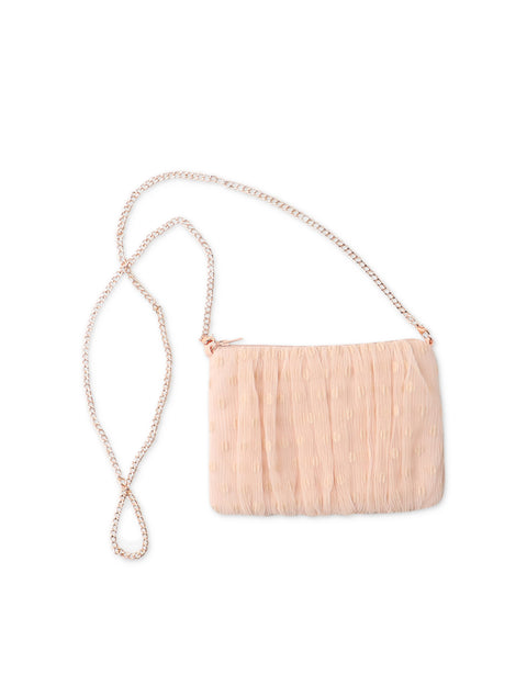 GIRLS TULLE SLING BAG WITH BOW