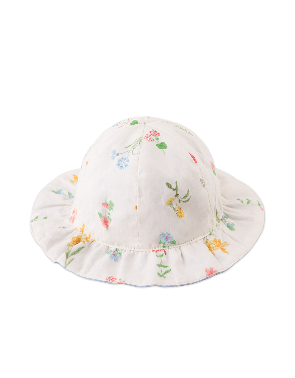 Vale Reversible Bucket Hat With Ruffled Brim close-up detail