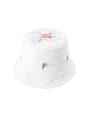 Aria Bucket Hat With Crosstitch Embroidery product photo
