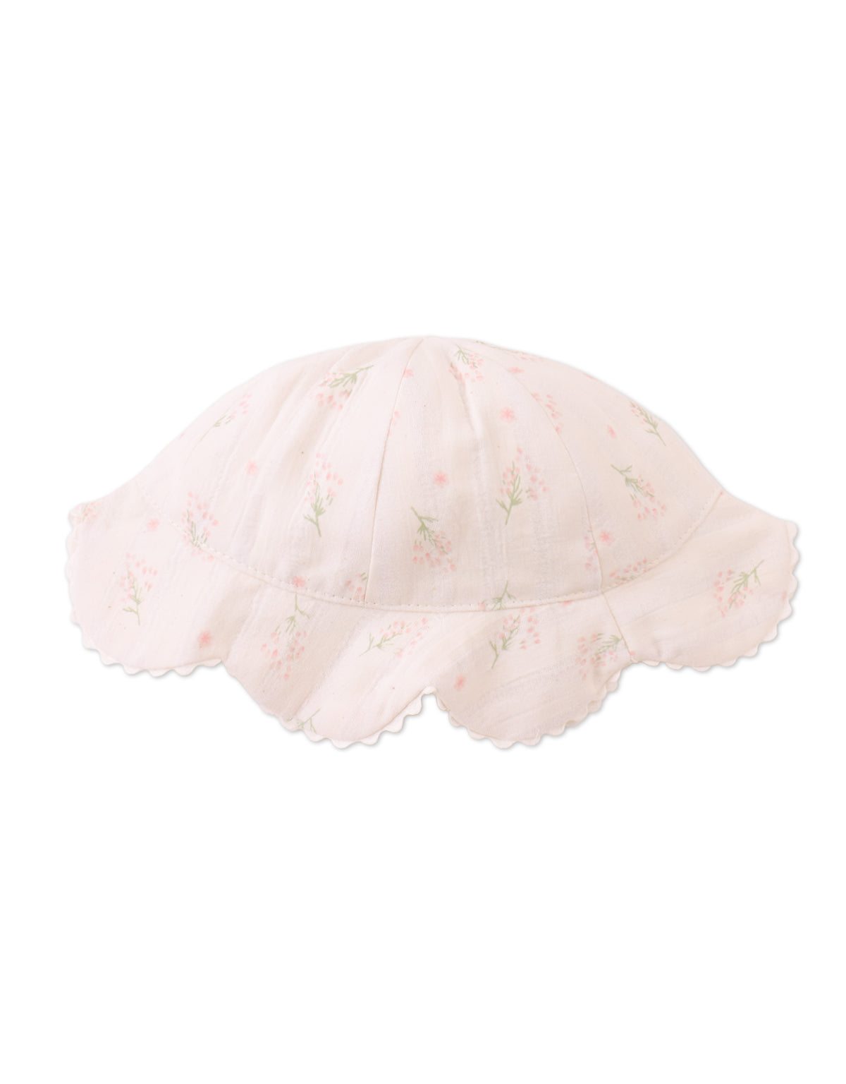 Baby Rochelle Hat with Scallop Brim style detail