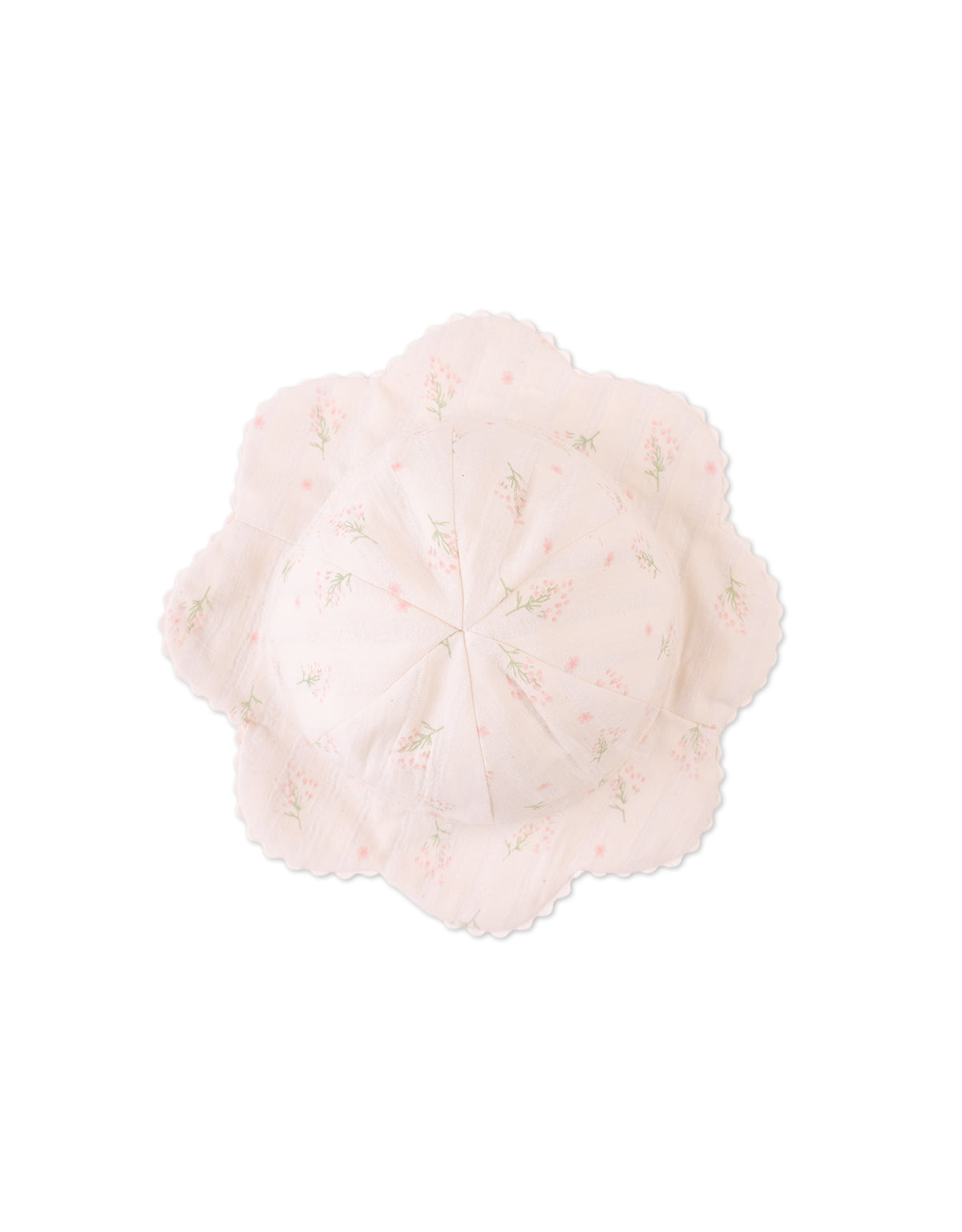 Baby Rochelle Hat with Scallop Brim close-up detail