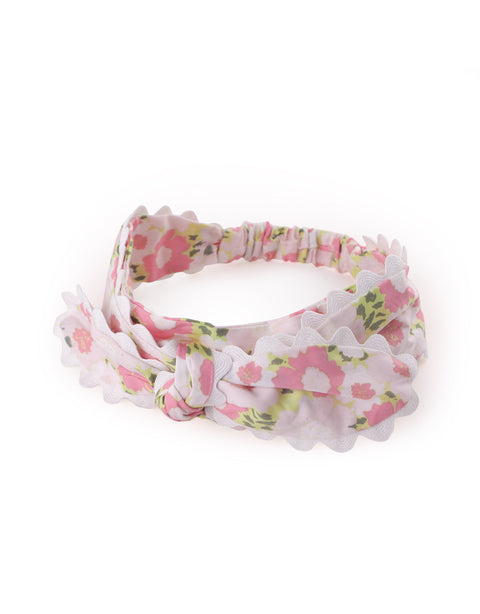 BABY GIRLS PRINTED TURBAN WITH KNOT