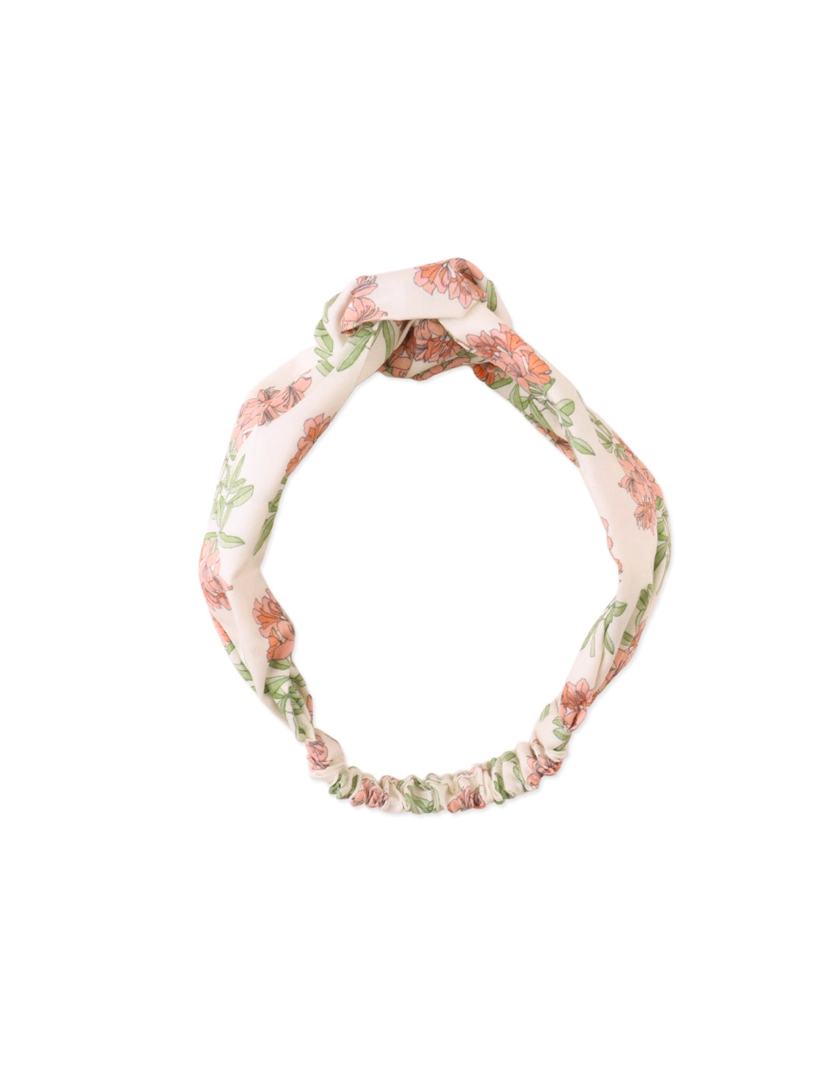 BABY BRIANNA PRINTED TURBAN WITH CENTER KNOT