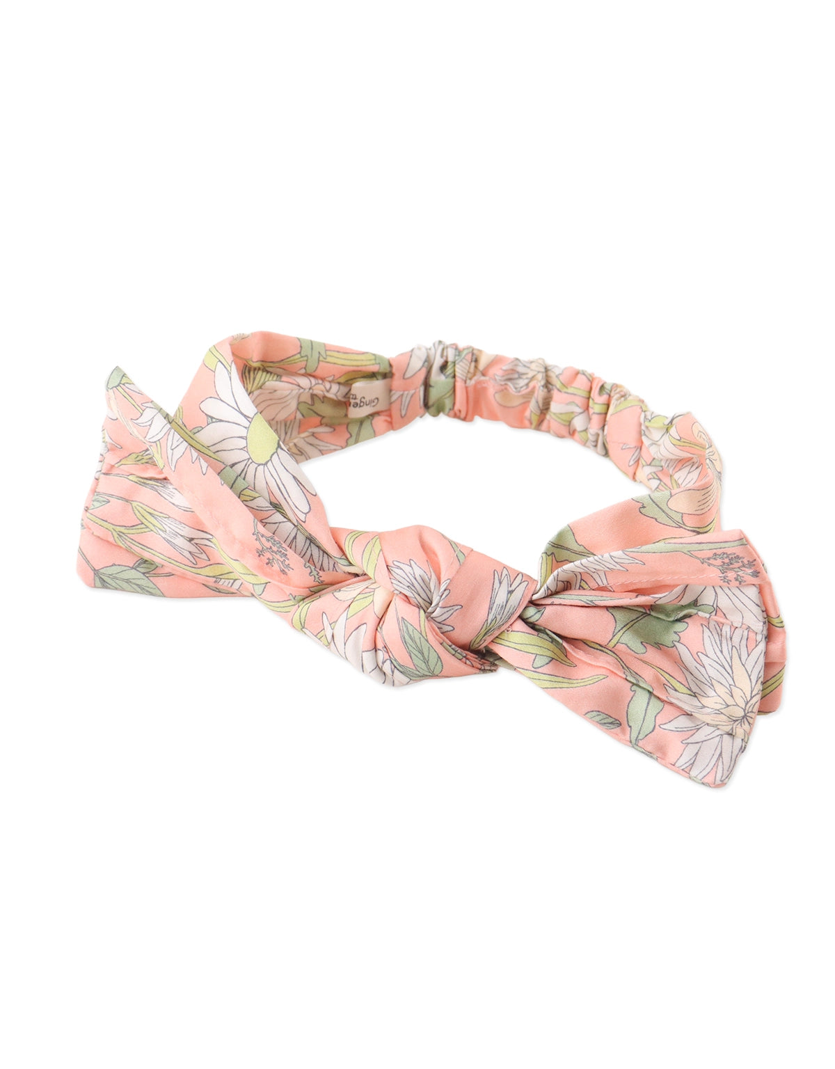 BABY ALORA PRINTED TURBAN WITH BIG BOW