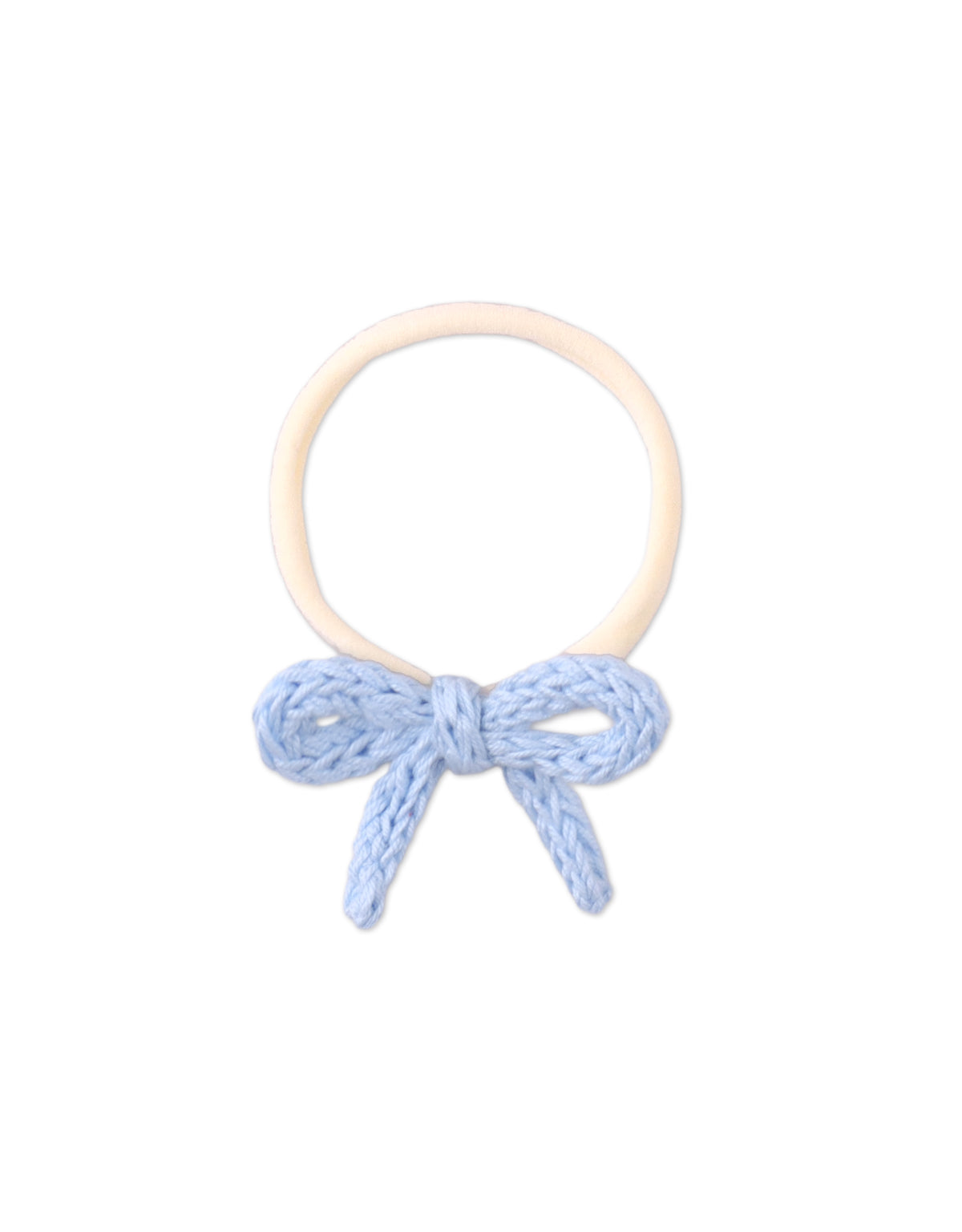 Baby Mara Crochet Bow Turban Set close-up detail