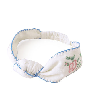 Baby Darla Turban with Center Knot and Picoting product photo