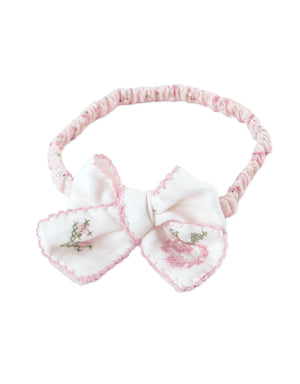 Baby Tessa Turban with Bow Embroidery product photo