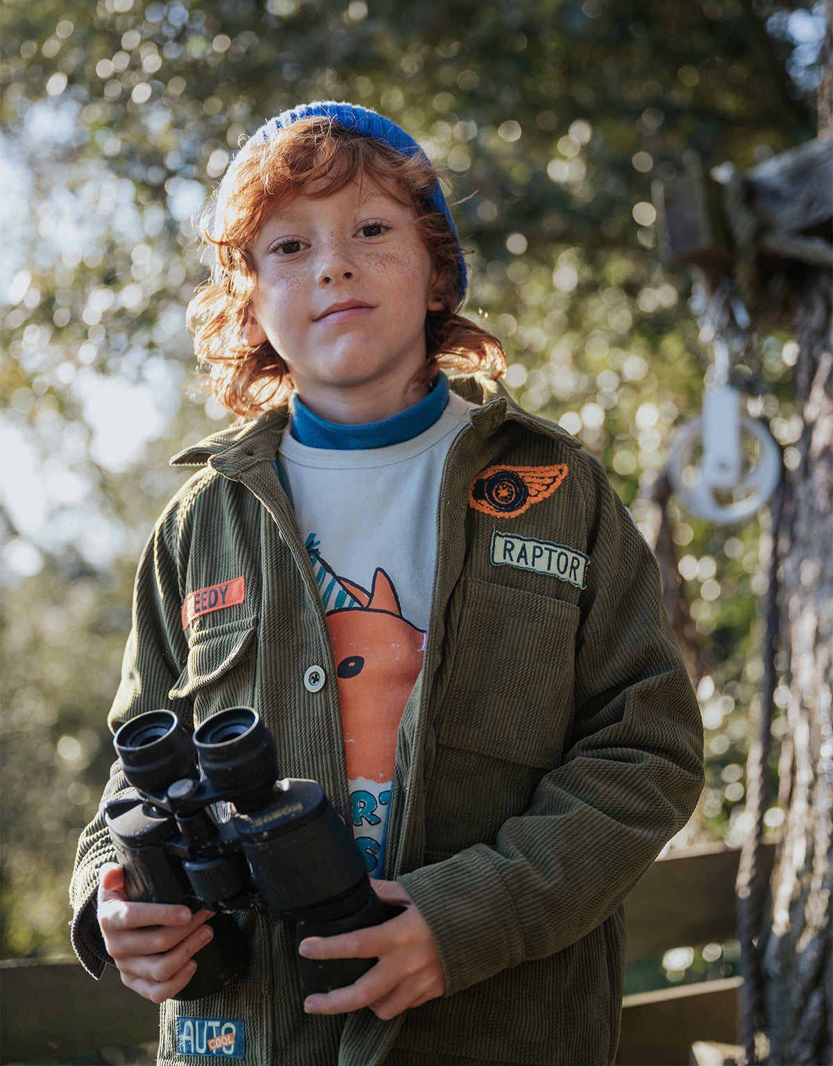 HUNTER UTILITY JACKET MISTYWOOD WITH EMBROIDERY AND PATCHES