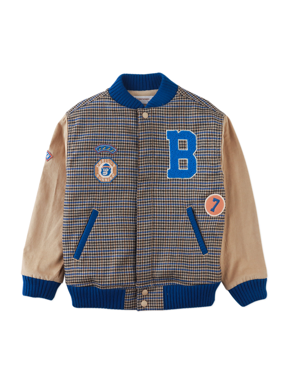 REY VARSITY JACKET SNYDER WITH EMBROIDERED PATCHES