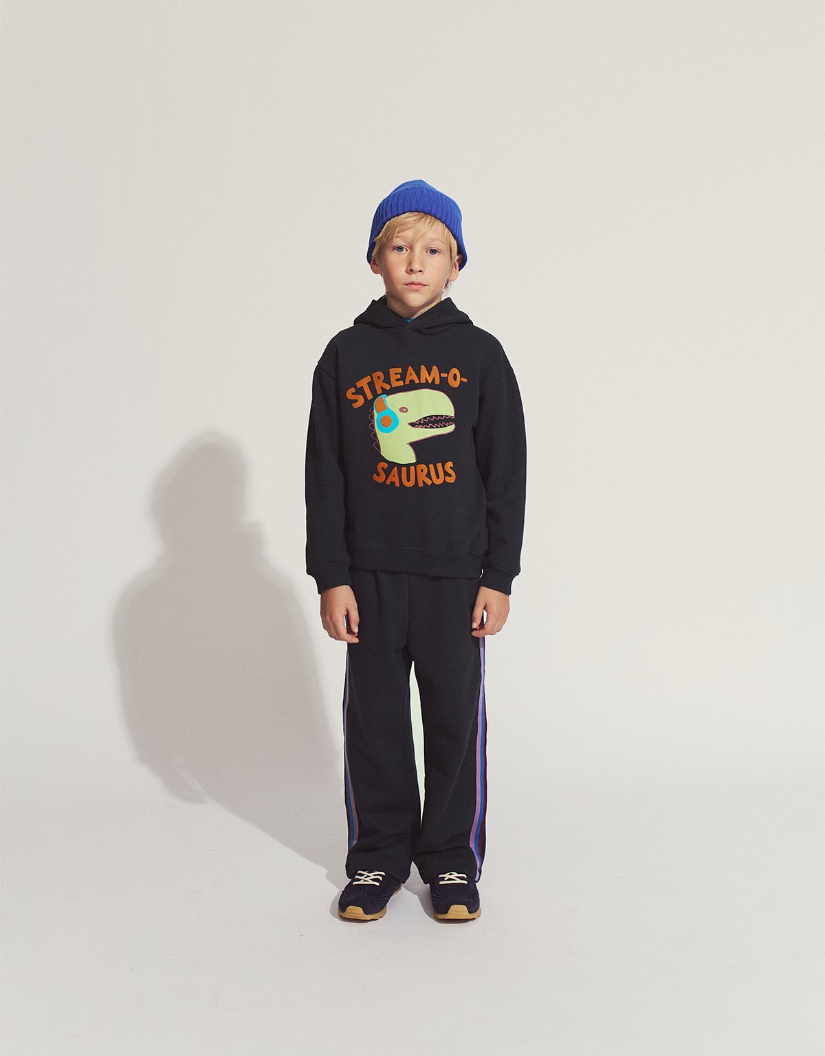 SVEN DRAWSTRING JOGGER PANTS GRAY WITH SIDE STRIPE ACCENTS