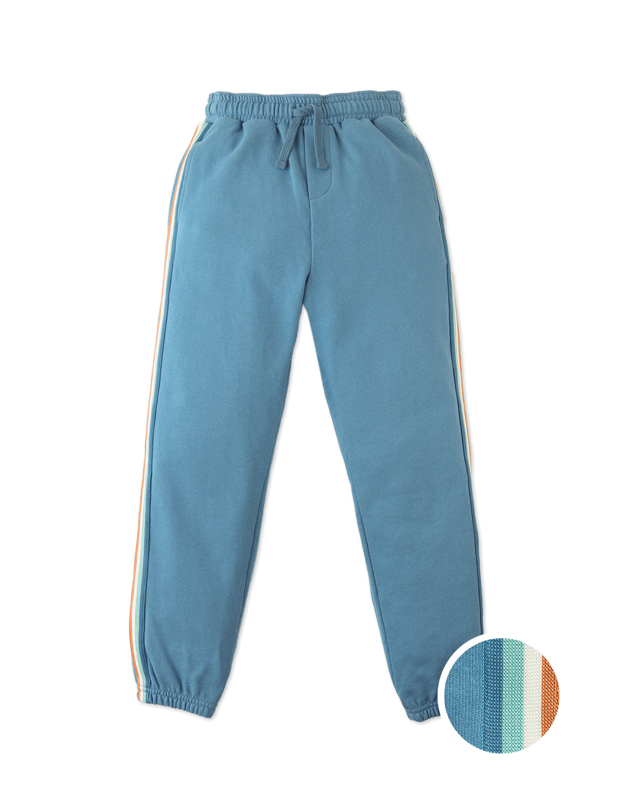 JOSHUA PULL-ON JOGGERS WITH CONTRAST SIDE TRIM & DRAWSTRING
