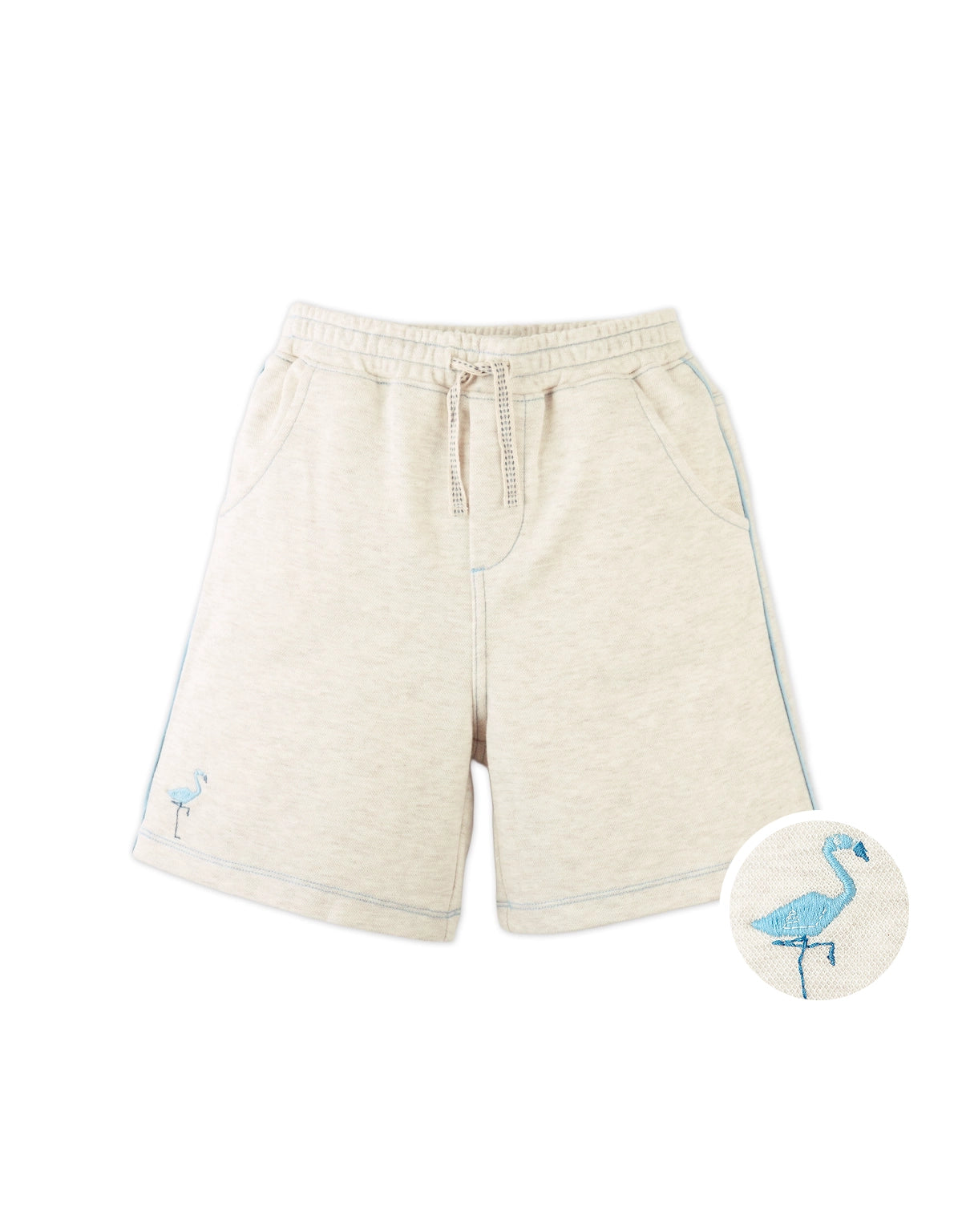 JERRY PULL-ON SHORTS WITH  EMBROIDERED MOTIF