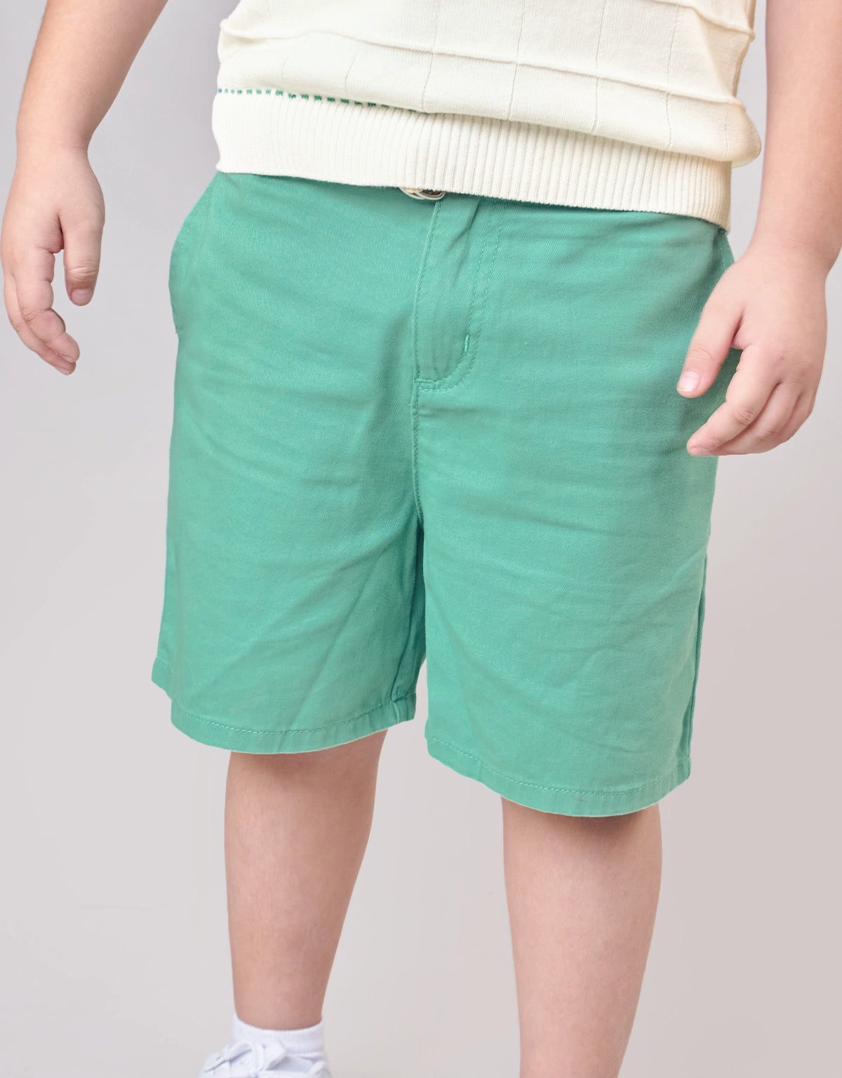 CAMDEN BERMUDA SHORTS WITH RAFFIA BELT