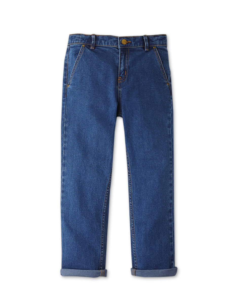 BOYS DENIM BOOTLEG PANTS– Gingersnaps