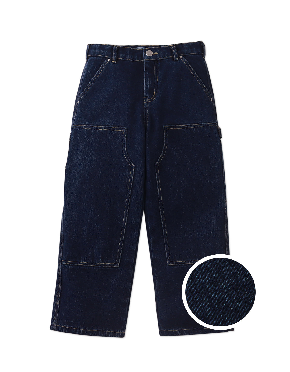 NICHOLSON UTILITY PANTS TWILIGHT WITH PATCHED KNEE ACCENT