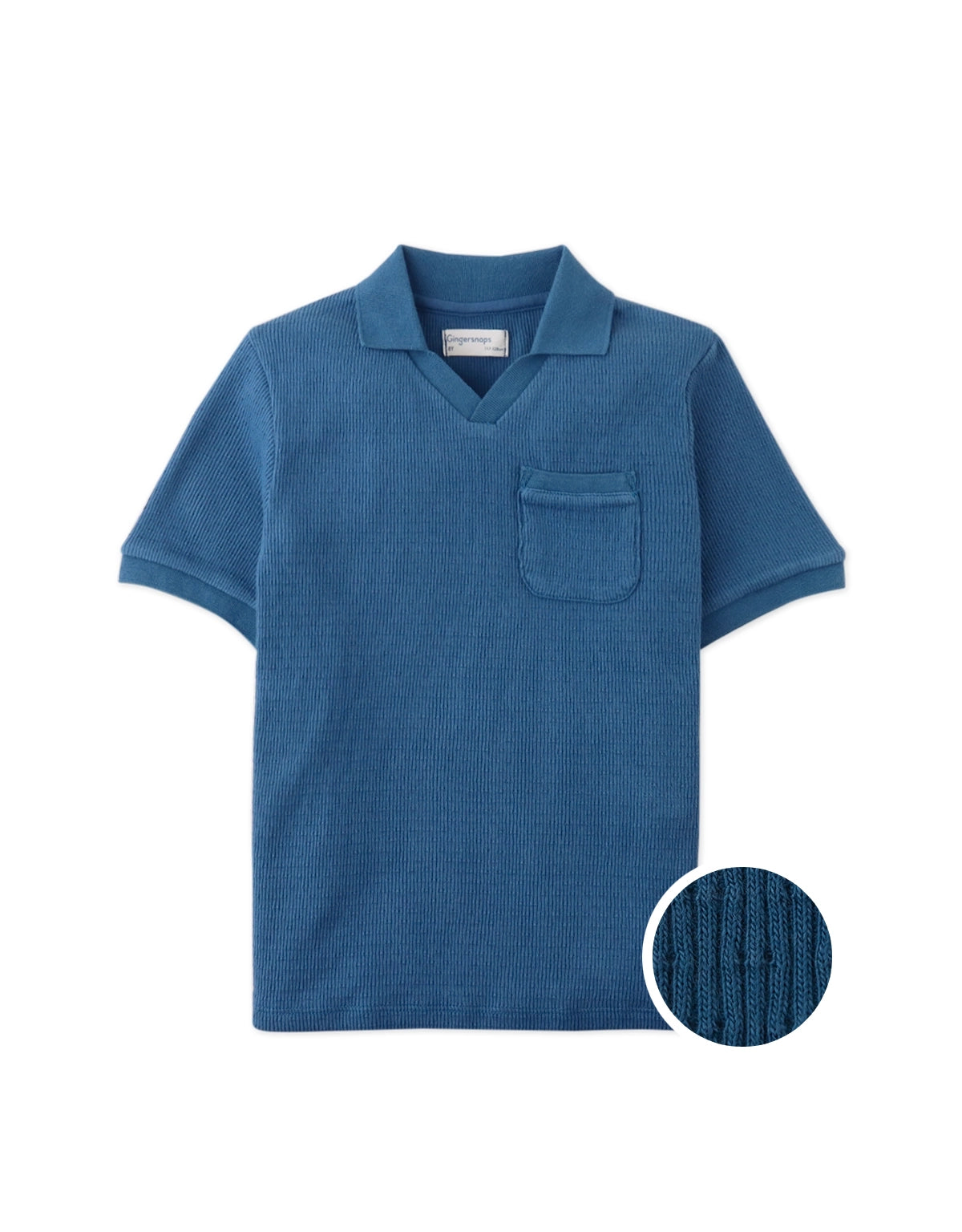 PATRICK DOTTED PIQUE KNIT POLO SHIRT WITH POCKET