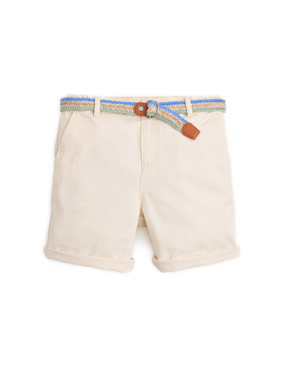 BOYS RAFFIA BELT SHORTS