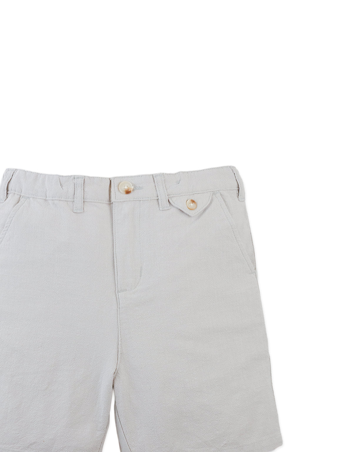 Karl Linen Dressy Shorts close-up detail