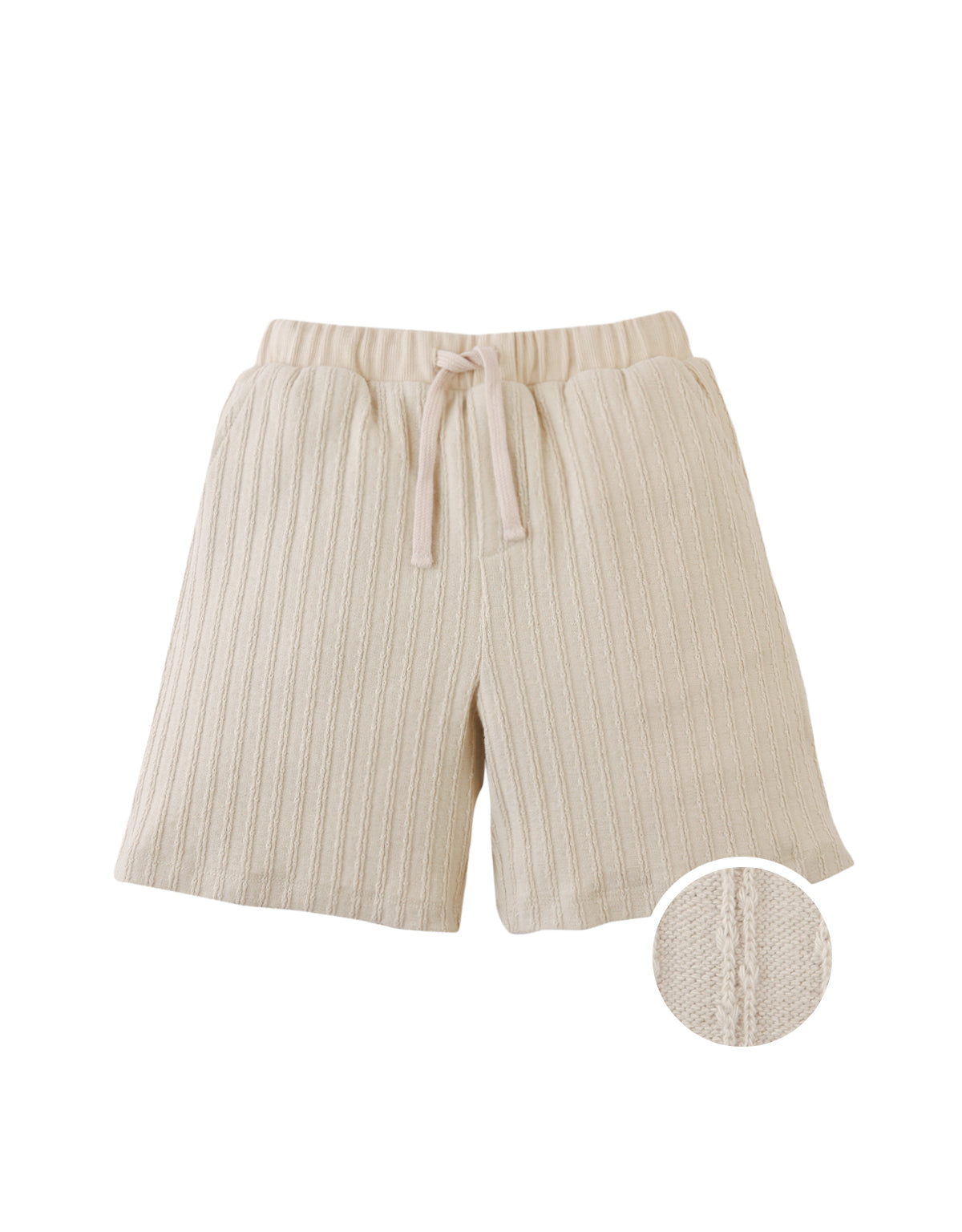 Daryl Cable Knit Drawstring Shorts