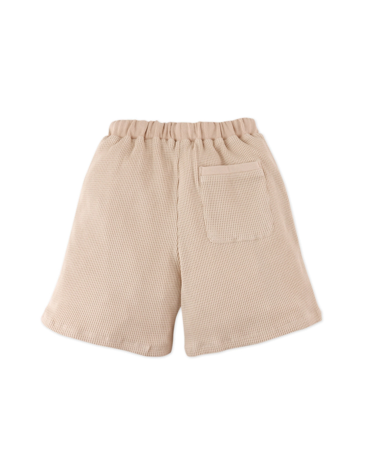 Full back catalog image of the Scottie Shorts with Welt Pockets worn by young boy model for kids from the streetwear-inspired collection of Gingersnaps Philippines, highlighting their relaxed everyday silhouette.