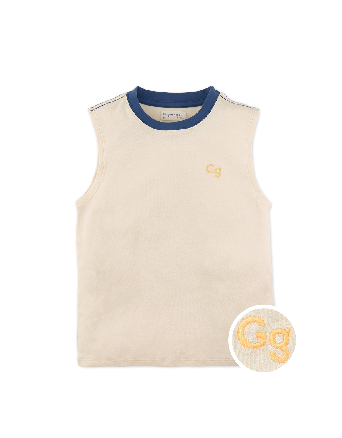 CARMELO MUSCLE TEE WITH EMBROIDERED LOGO