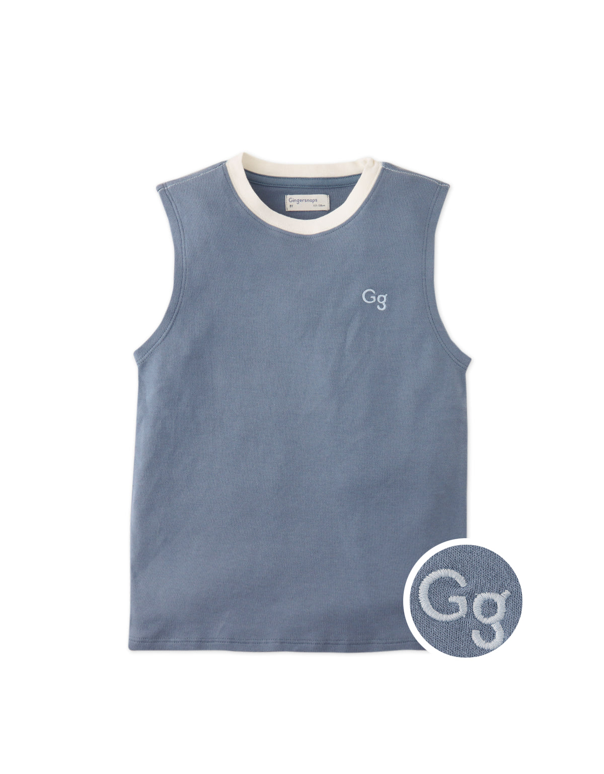 CARMELO MUSCLE TEE WITH EMBROIDERED LOGO