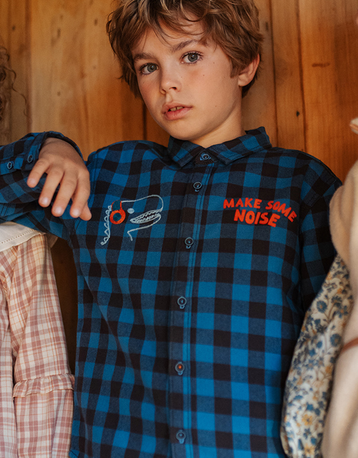 ROMAN LONG SLEEVES SHIRT NOCTURNO WITH EMBROIDERED DINO DJ