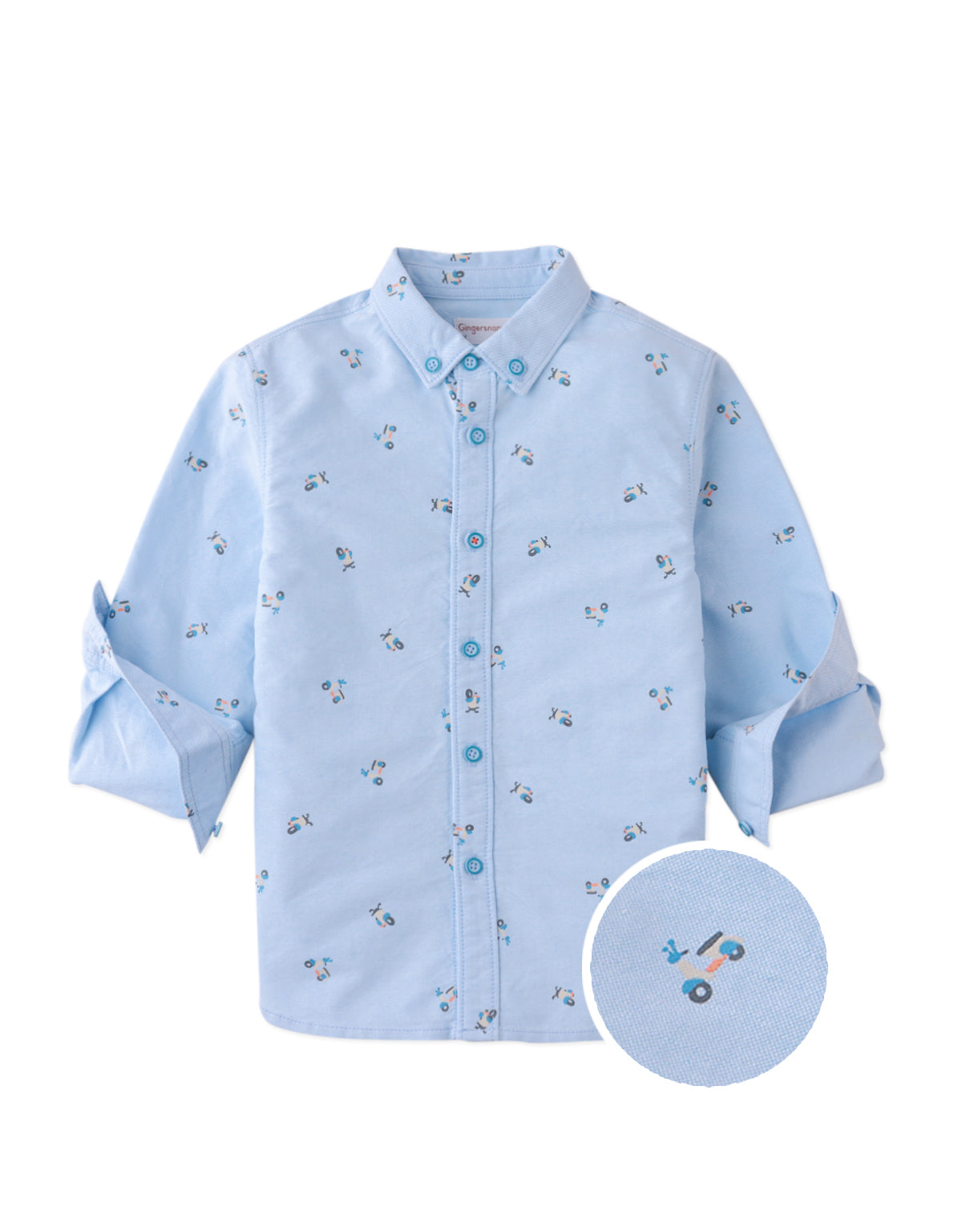 TYLER LONG SLEEVE BUTTON DOWN SHIRT SCOOT CITY