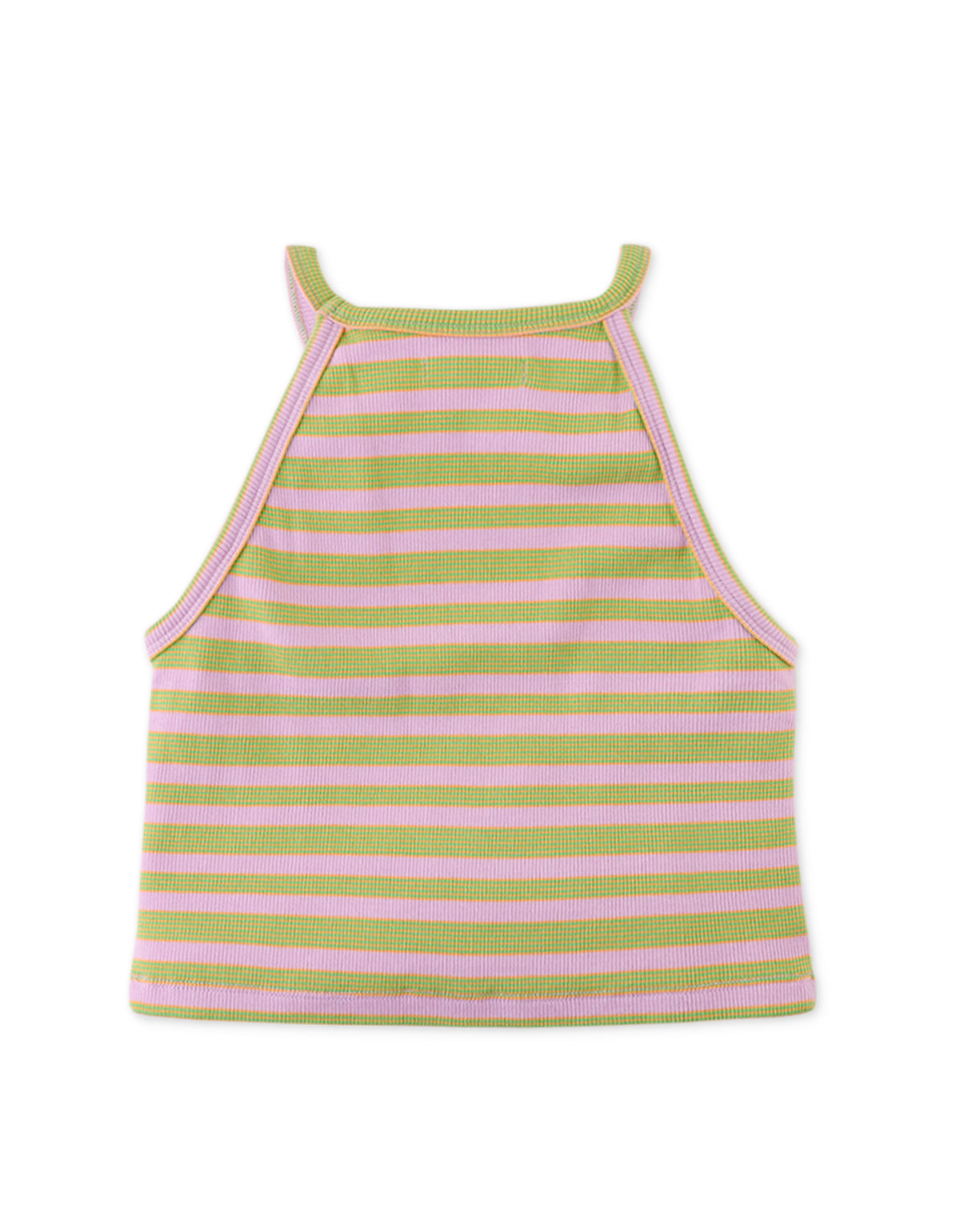 GIRLS RIBBED JERSEY HALTER TOP