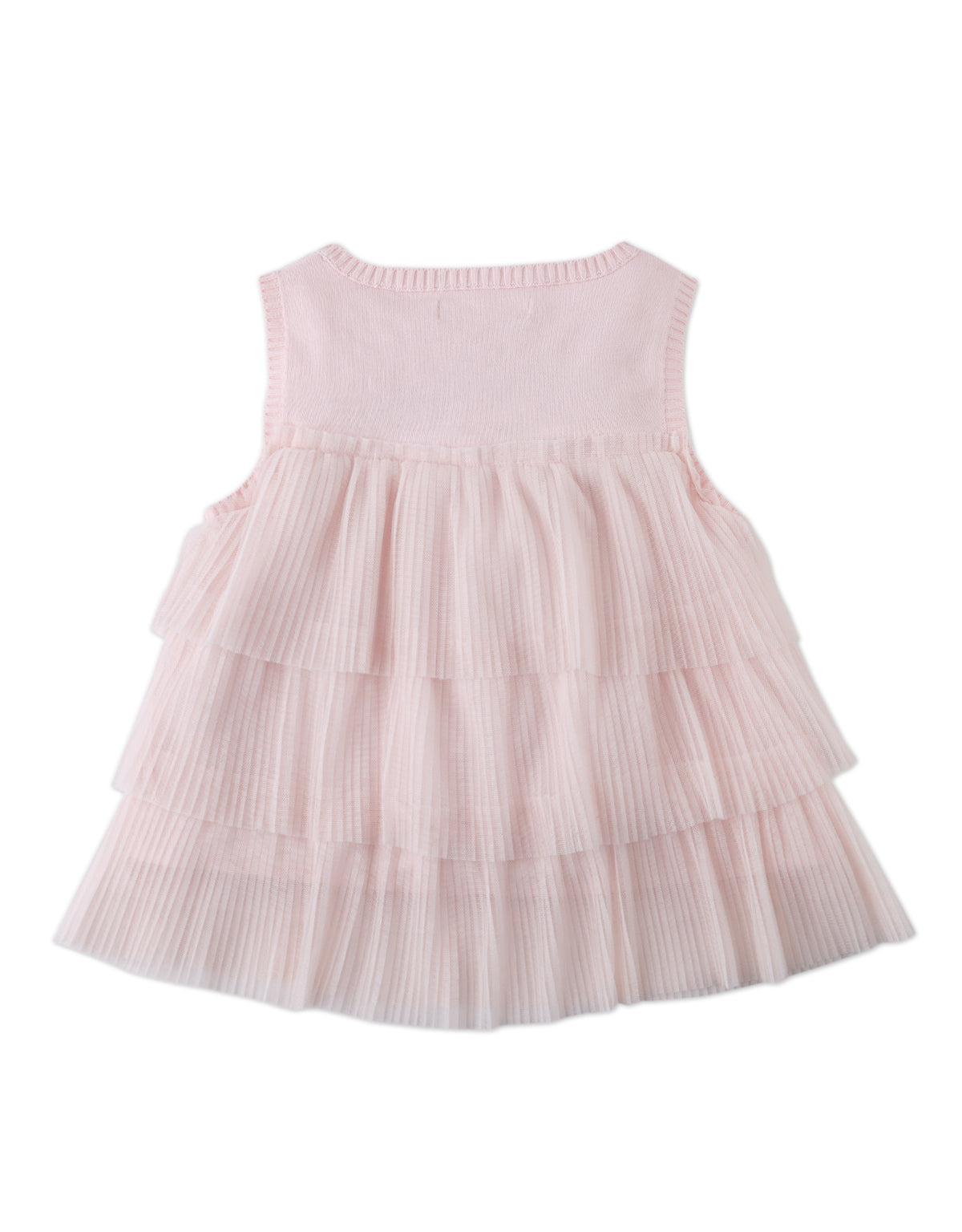 GIRLS PALOMA TOP WITH  TIERED PLEATED TULLE