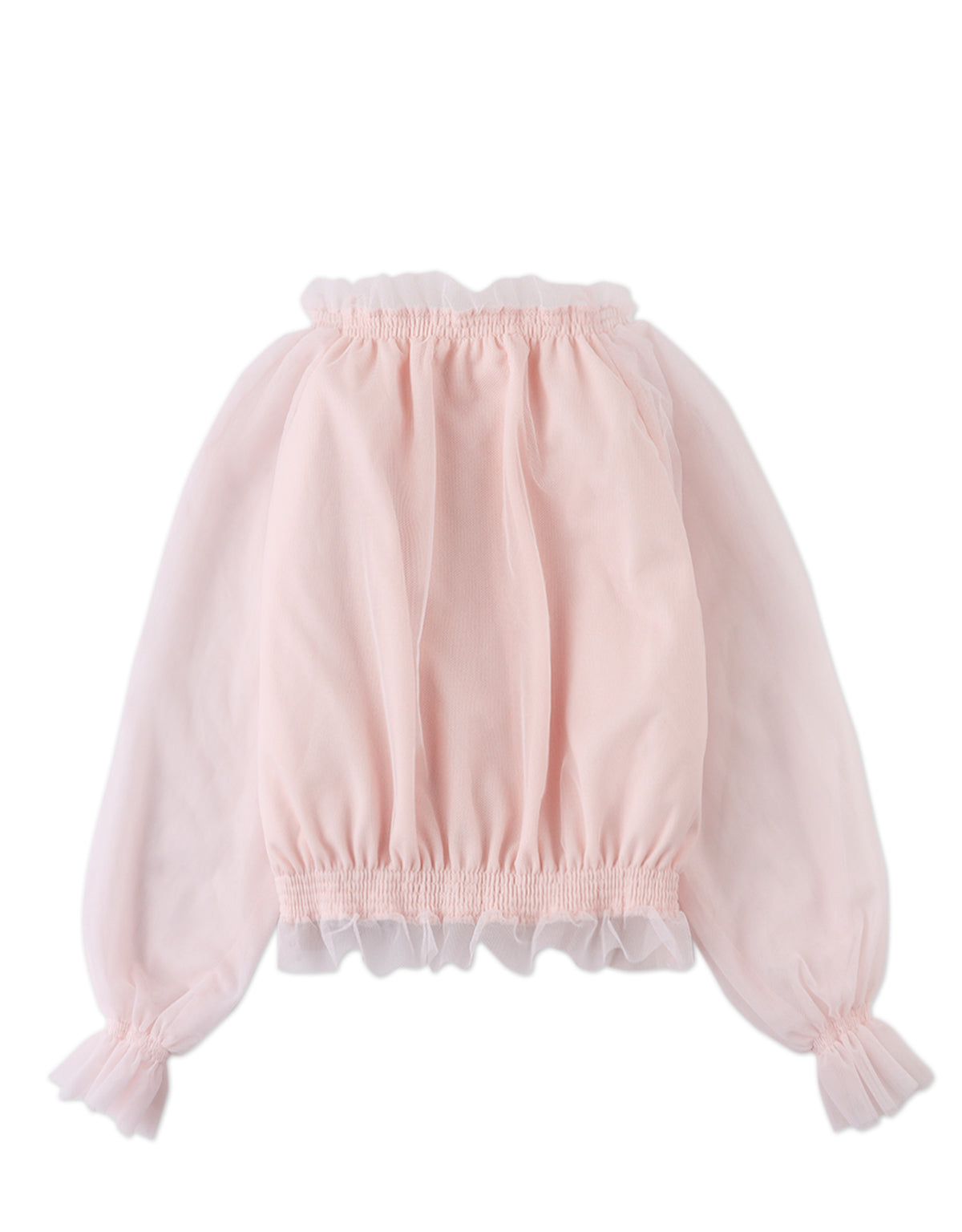 GIRLS ELEANOR BLOUSE WITH RUFFLE NECK & CUFFS