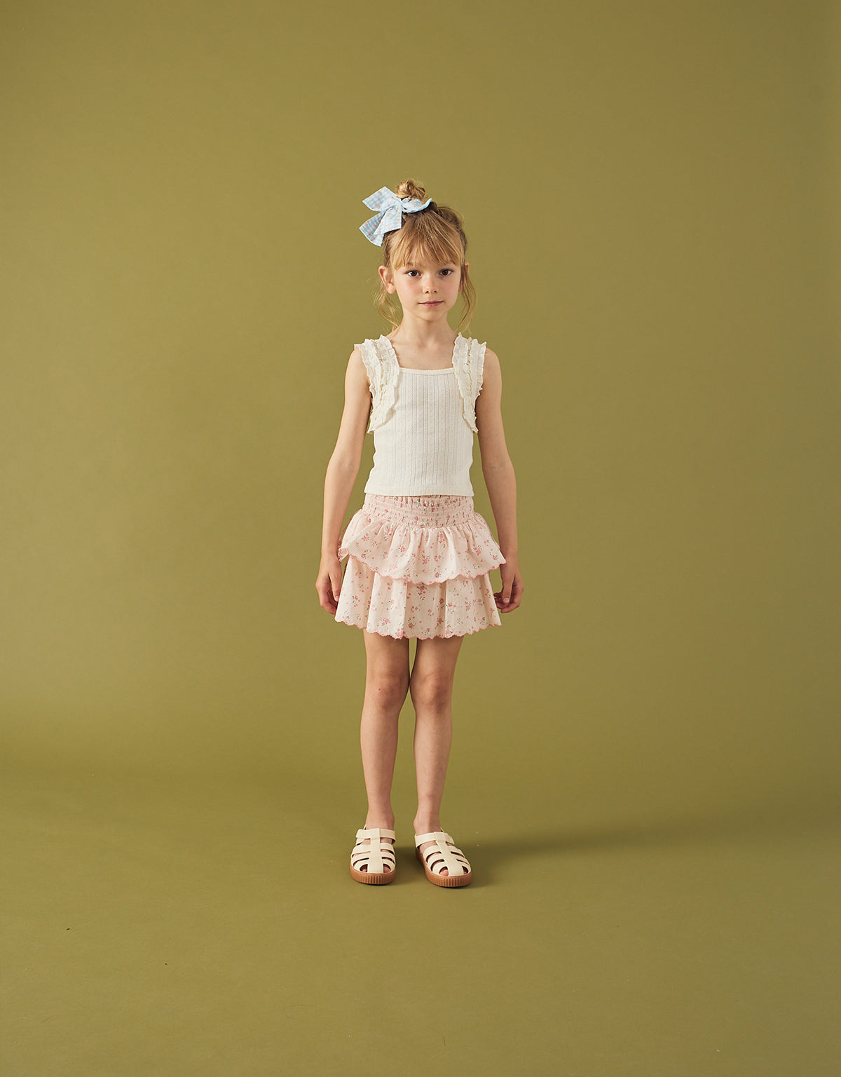 Sandra Pattern Top with Smocked Straps style detail