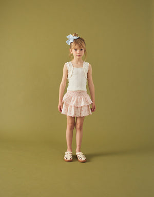 Sandra Pattern Top with Smocked Straps style detail